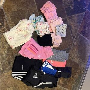 adidas Kids Clothing Bundle - Black, Pink, Blue
